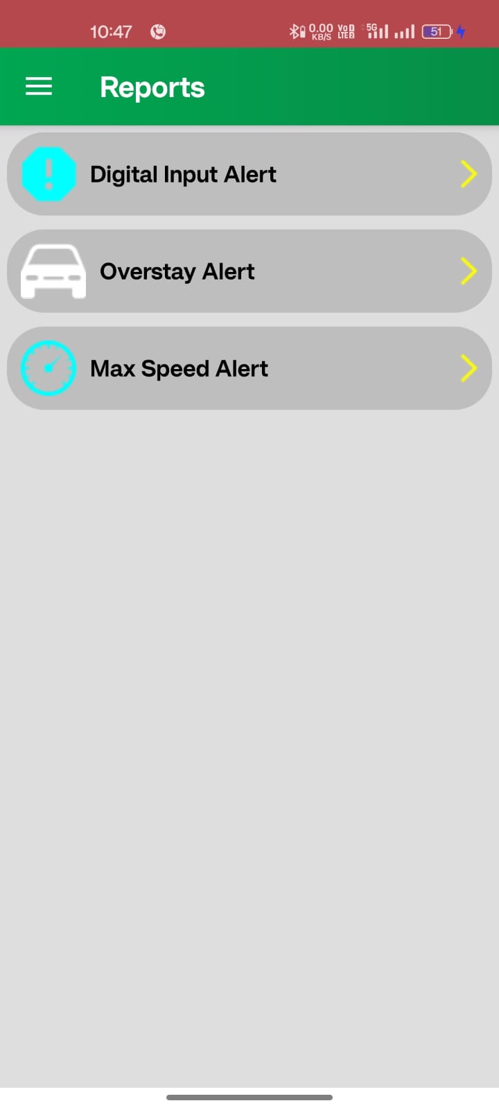 Bonrix Live Tracker Menu